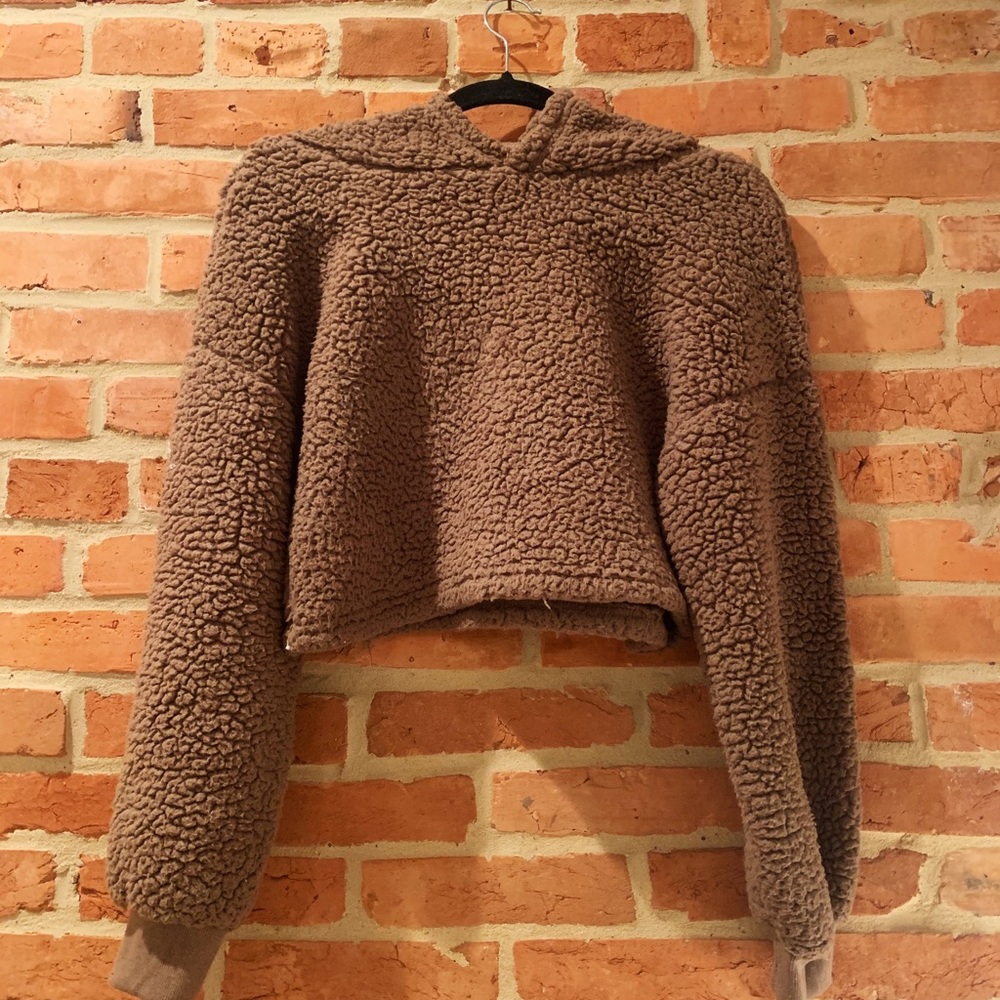 COPY - Crop Teddy Hoodie